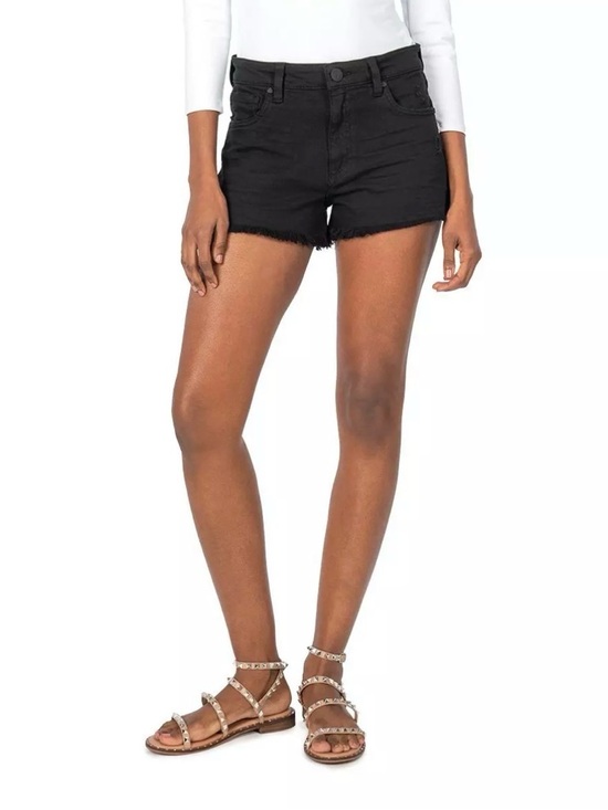 Kut from the Kloth Pants - KUT From The Kloth Jane Jean Shorts High Rise Denim Stretch Raw Hem Women’s